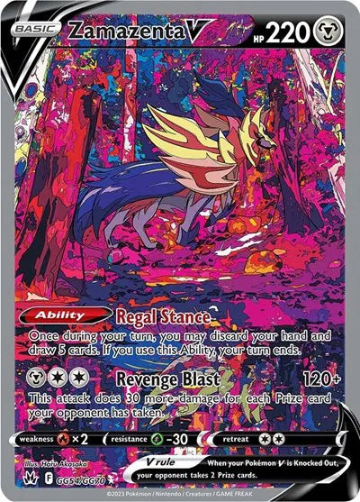 Zamazenta V GG54/GG70 (Crown Zenith: Galarian Gallery) — PSA 9