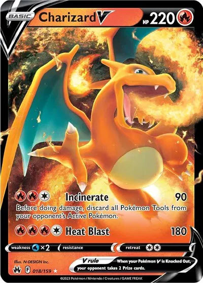 Charizard V - 018/159 Crown Zenith