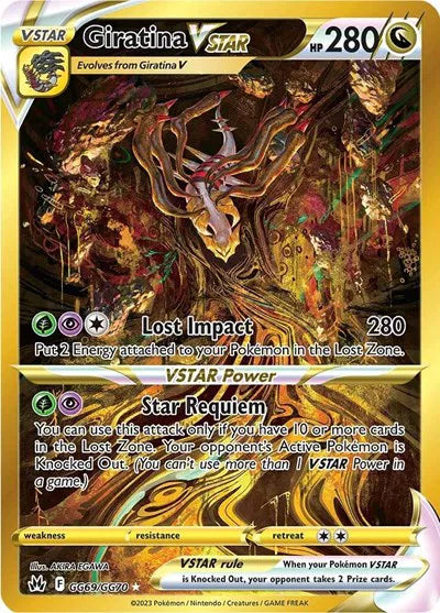 Giratina VSTAR (Secret) GG69/GG70 (Crown Zenith: Galarian Gallery) — PSA 10