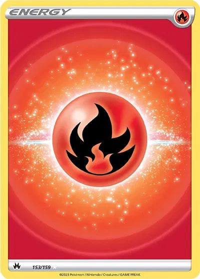 Fire Energy (Texture Full Art) 153/159 (Crown Zenith)