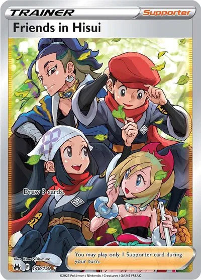 Friends in Hisui (Full Art) 148/159 · Holofoil (Crown Zenith)