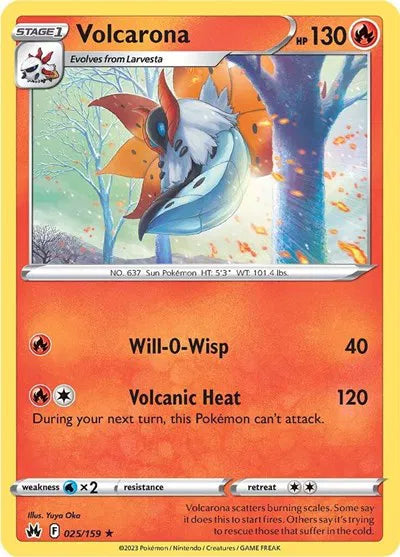 Volcarona 025/159 · Normal (Crown Zenith)