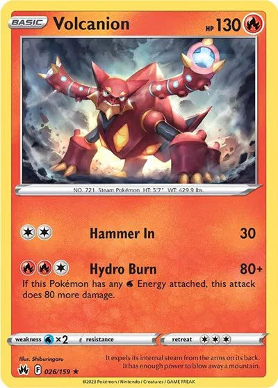 Volcanion 026/159 · Holofoil (Crown Zenith)