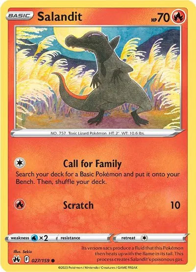 Salandit 027/159 · Normal (Crown Zenith)