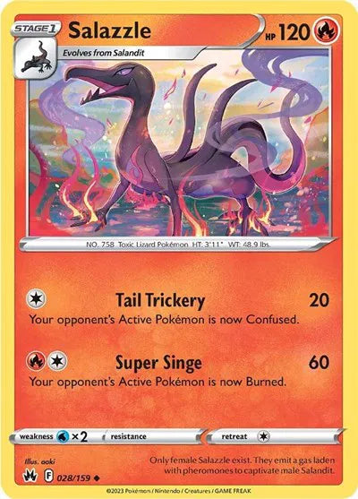 Salazzle 028/159 · Normal (Crown Zenith)