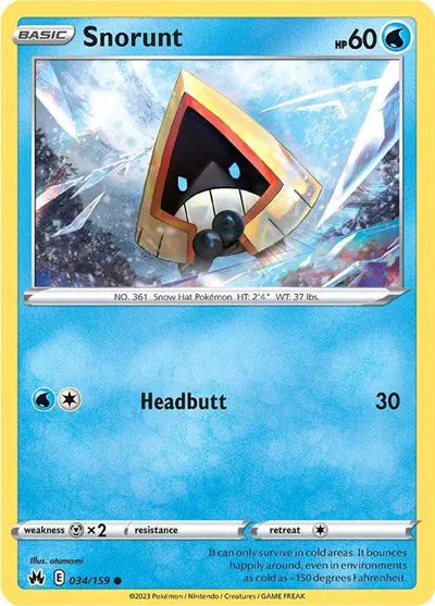 Snorunt 034/159 · Normal (Crown Zenith)