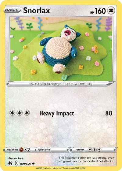 Snorlax 109/159 (Crown Zenith)