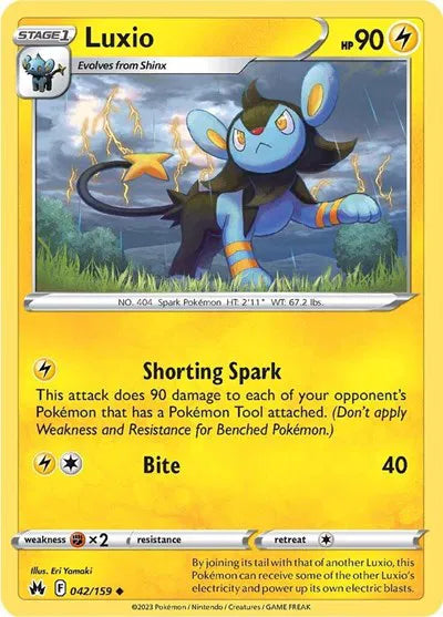 Luxio 042/159 · Normal (Crown Zenith)