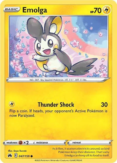 Emolga 047/159 · Normal (Crown Zenith)