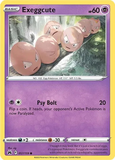 Exeggcute 057/159 · Normal (Crown Zenith)