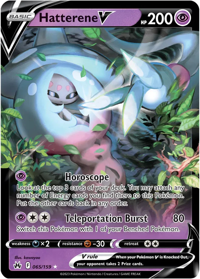 Hatterene V 065/159 · Holofoil (Crown Zenith)