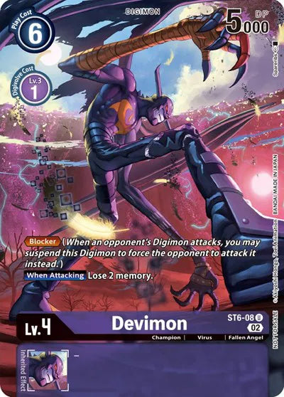 Devimon (Digimon Illustration Competition Pack) ST6-08 U (Dimensional Phase)