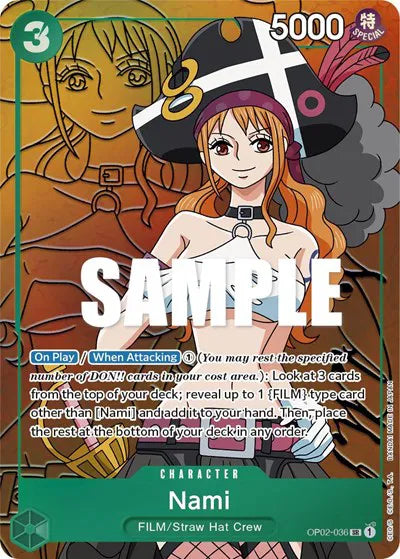 Nami (Alternate Art) OP02-036 · Foil (Paramount War) — PSA 10