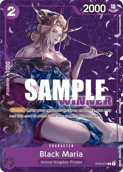 Black Maria (Tournament Pack Vol. 2) [Winner] ST04-011 (One Piece Promotion Cards)