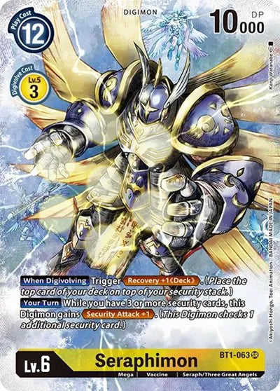 Seraphimon (Alternate Art) BT1-063 SR (Dimensional Phase)