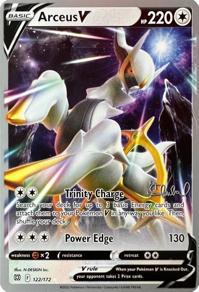 Arceus V (Ondrej Skubal) 122/172 · Normal (World Championship Decks) — ACE 7 *POP 1*
