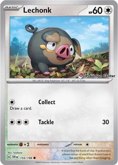 Lechonk (Pokemon Center Exclusive) 155/198 (Scarlet & Violet Promo)