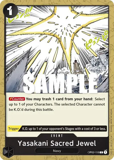 Yasakani Sacred Jewel OP02-118 (Paramount War)