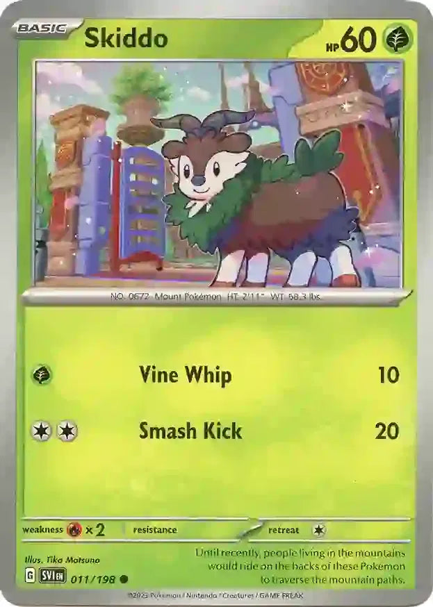 Skiddo 011/198 · Reverse Holofoil (Scarlet & Violet Base Set)