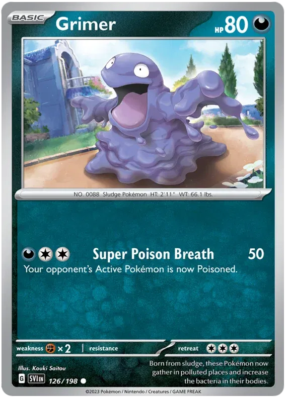 Grimer 126/198 · Normal (Scarlet & Violet Base Set)