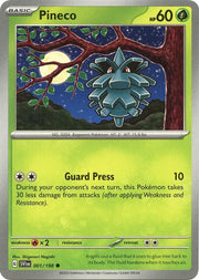 Pineco 001/198 · Reverse Holofoil (Scarlet & Violet Base Set)