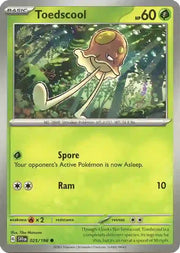Toedscool 025/198 · Reverse Holofoil (Scarlet & Violet Base Set)