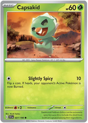 Capsakid 027/198 · Reverse Holofoil (Scarlet & Violet Base Set)