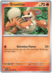 Growlithe 030/198 · Reverse Holofoil (Scarlet & Violet Base Set)