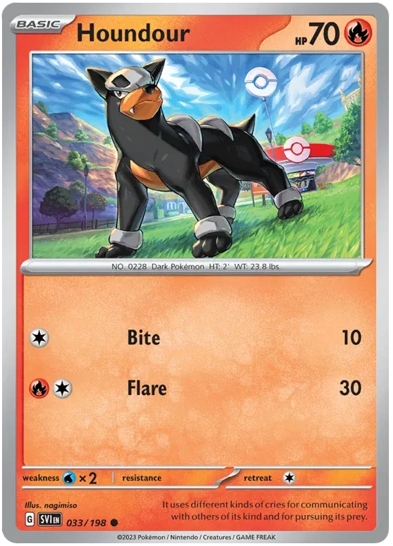 Houndour 033/198 · Normal (Scarlet & Violet Base Set)
