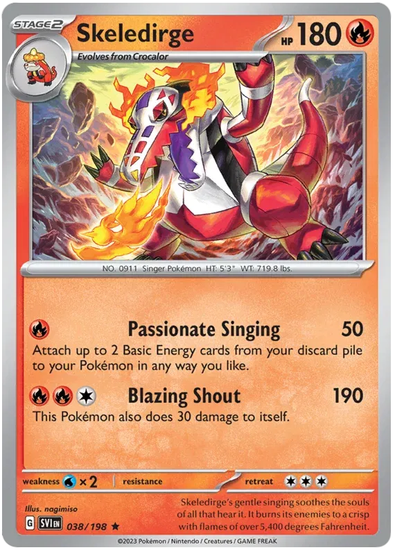 Skeledirge 038/198 · Holofoil (Scarlet & Violet Base Set)