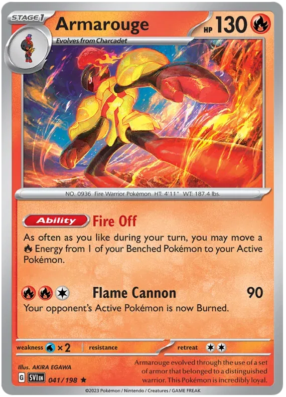 Armarouge 041/198 · Holofoil (Scarlet & Violet Base Set)
