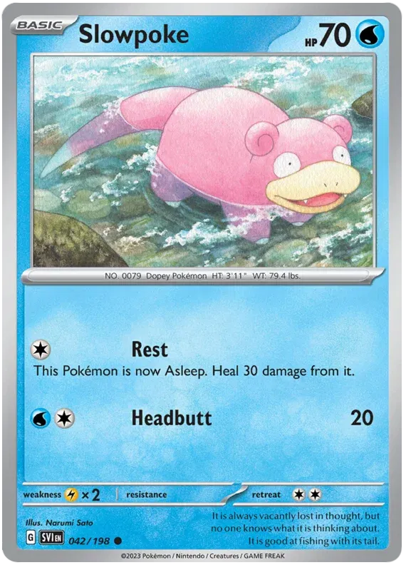 Slowpoke 042/198 · Normal (Scarlet & Violet Base Set)
