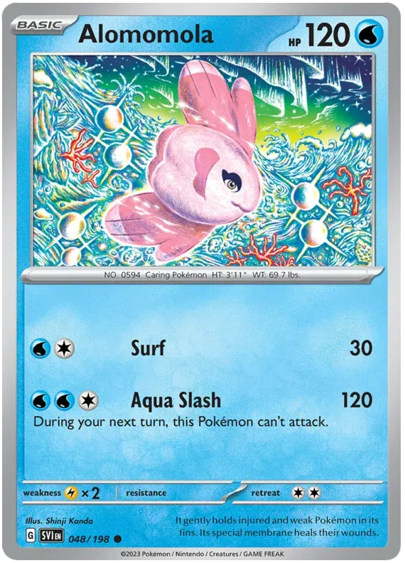 Alomomola 048/198 · Reverse Holofoil (Scarlet & Violet Base Set)