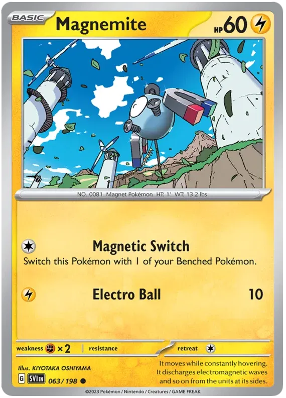 Magnemite 063/198 · Normal (Scarlet & Violet Base Set)