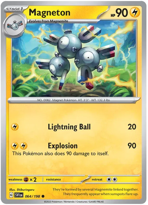 Magneton 064/198 · Reverse Holofoil (Scarlet & Violet Base Set)
