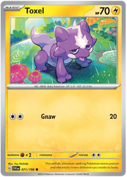 Toxel 071/198 · Reverse Holofoil (Scarlet & Violet Base Set)