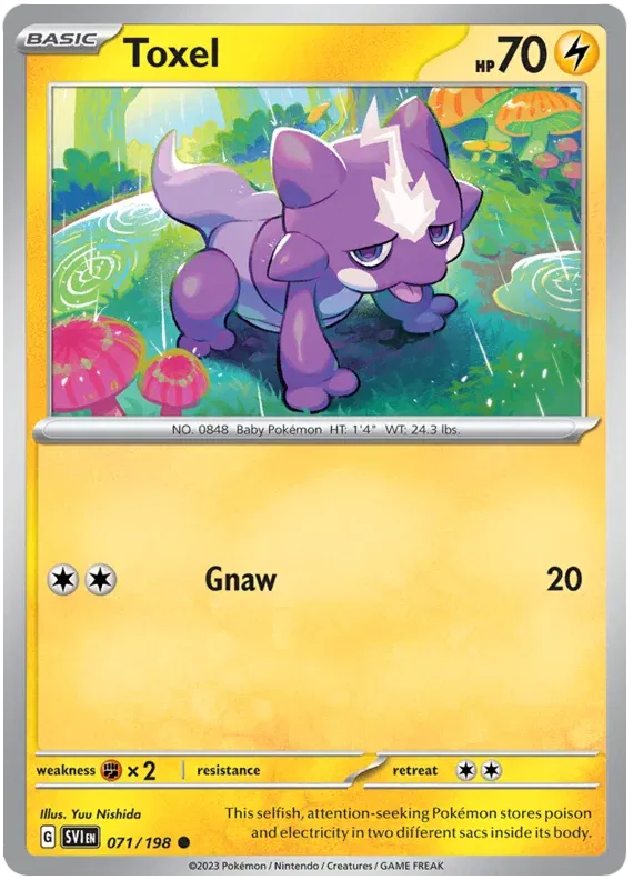 Toxel 071/198 · Reverse Holofoil (Scarlet & Violet Base Set)