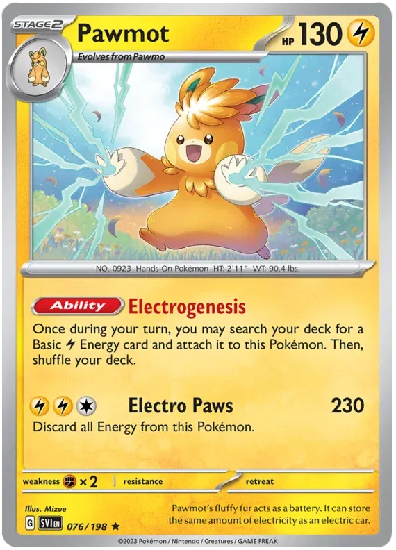 Pawmot 076/198 · Holofoil (Scarlet & Violet Base Set)