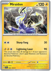 Miraidon 080/198 · Holofoil (Scarlet & Violet Base Set)