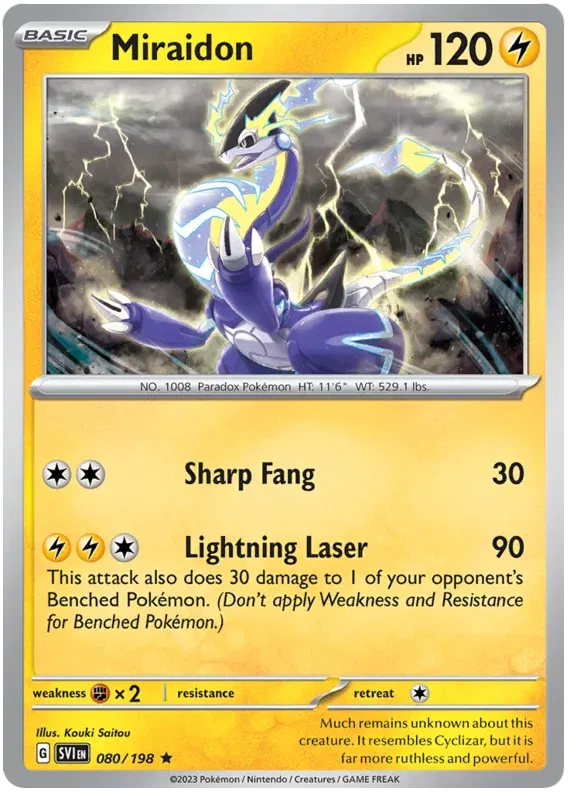 Miraidon 080/198 · Holofoil (Scarlet & Violet Base Set)