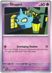 Shuppet 087/198 · Reverse Holofoil (Scarlet & Violet Base Set)
