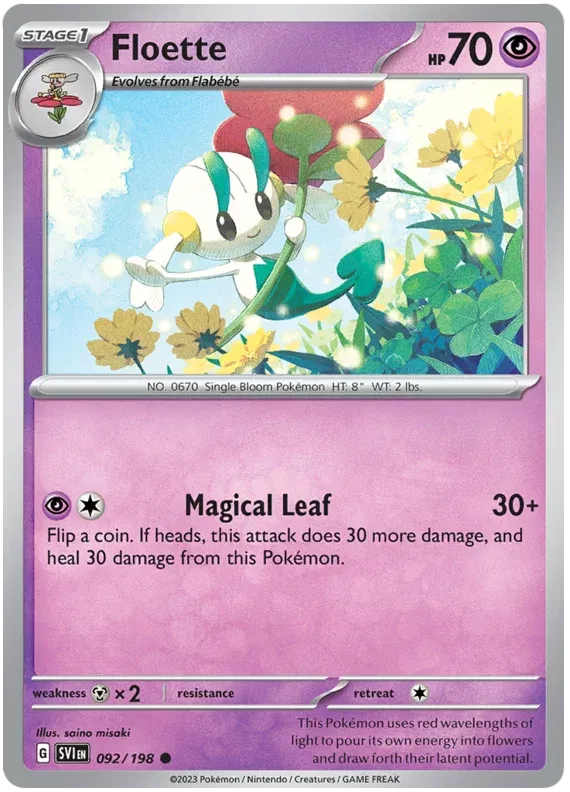 Floette 092/198 · Normal (Scarlet & Violet Base Set)