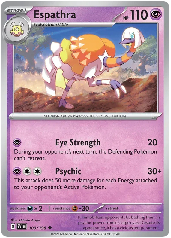 Espathra 103/198 · Reverse Holofoil (Scarlet & Violet Base Set)