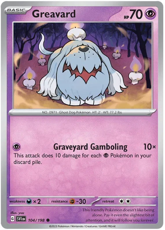 Greavard 104/198 · Normal (Scarlet & Violet Base Set)
