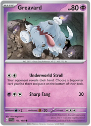 Greavard 105/198 · Reverse Holofoil (Scarlet & Violet Base Set)