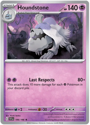 Houndstone 106/198 · Holofoil (Scarlet & Violet Base Set)