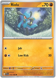 Riolu 112/198 · Normal (Scarlet & Violet Base Set)