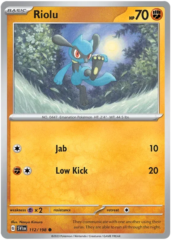 Riolu 112/198 · Normal (Scarlet & Violet Base Set)