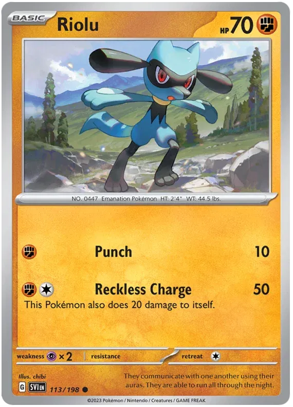 Riolu 113/198 · Normal (Scarlet & Violet Base Set)