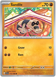 Sandile 115/198 · Reverse Holofoil (Scarlet & Violet Base Set)